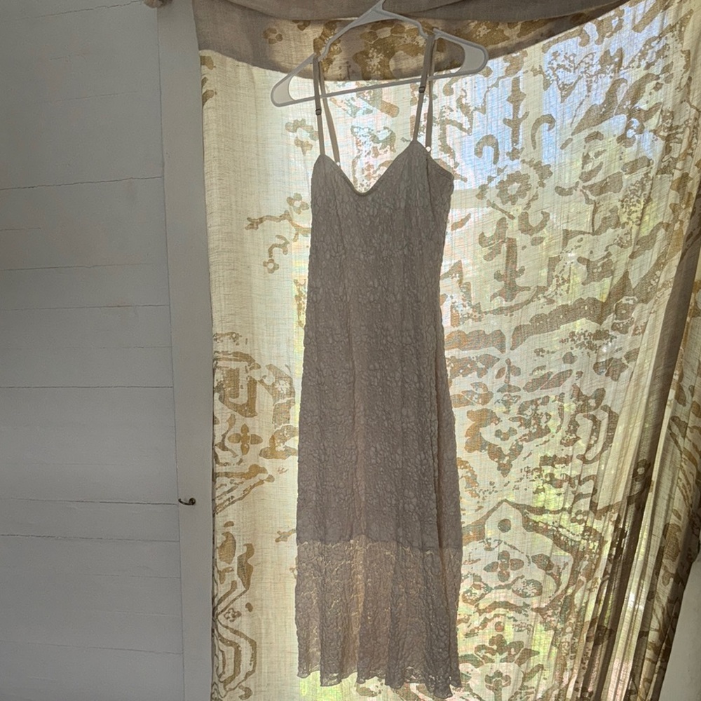 French Connection Cream Midi Dress